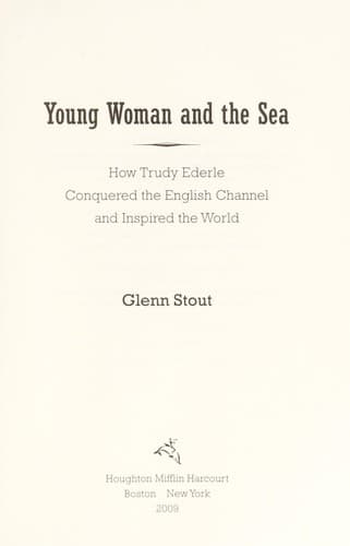 Cover of Young woman and the sea by Glenn Stout