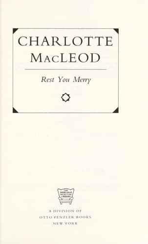 Cover of Rest you merry by Charlotte MacLeod