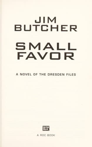 Cover of Small Favor by Jim Butcher
