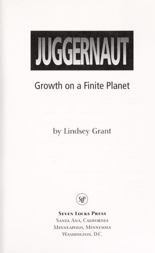 Cover of Juggernaut by Lindsey Grant