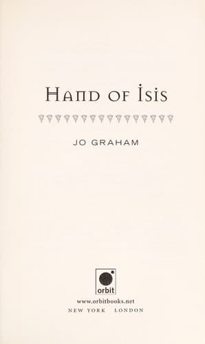 Cover of Hand of Isis by Jo Graham