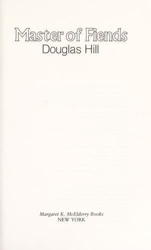 Cover of Master of fiends by Douglas Hill