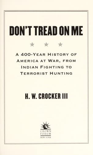 Cover of Don't tread on me by H. W Crocker