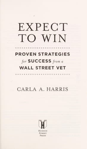 Cover of Expect to win by Carla A. Harris