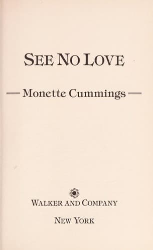 Cover of See No Love by Monette Cummings
