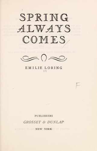 Cover of Spring Always Comes by Emilie Baker Loring
