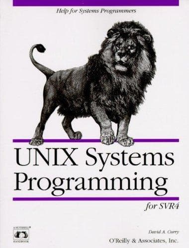 Cover of UNIX systems programming for SVR4 by David A. Curry