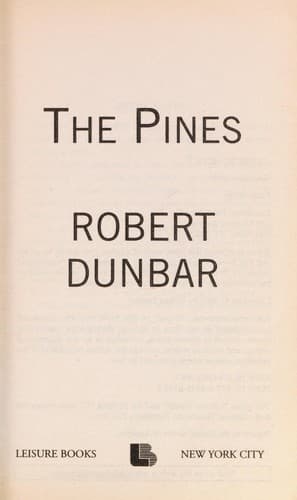 Cover of The Pines by Robert Dunbar