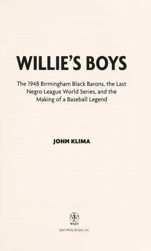 Cover of Willie's boys by John Klima