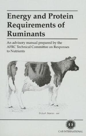 Cover of Energy and protein requirements of ruminants by Agricultural and Food Research Council (Great Britain). Technical Committee on Responses to Nutrients