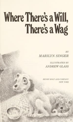 Cover of Where there's a will, there's a wag by Marilyn Singer