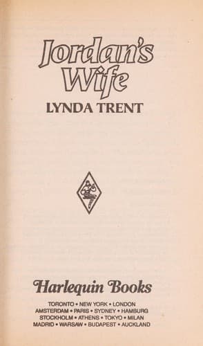 Cover of Jordan's Wife by Lynda Trent