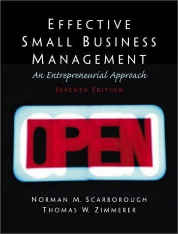 Cover of Effective small business management by Norman M. Scarborough