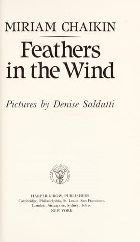Cover of Feathers in the wind by Miriam Chaikin