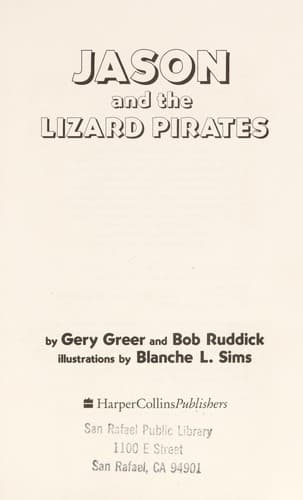Cover of Jason and the lizard pirates by Gery Greer