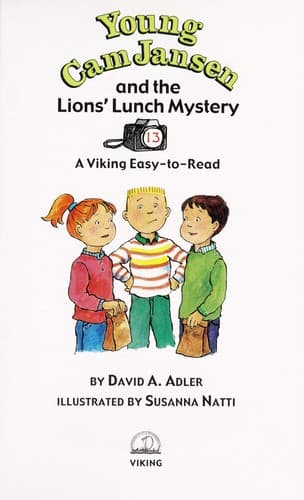 Cover of Young Cam Jansen and the lions' lunch mystery by David A. Adler