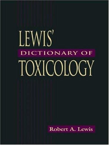 Cover of Lewisʼ dictionary of toxicology by Lewis, Robert A