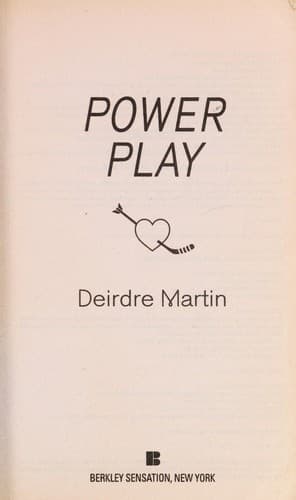 Cover of Power play by Deirdre Martin