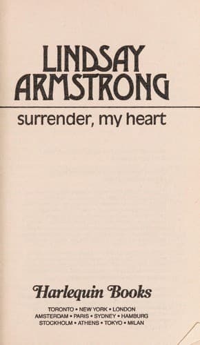 Cover of Surrender, My Heart by Lindsay Armstrong