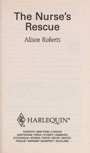 Cover of The Nurse's Rescue by Alison Roberts