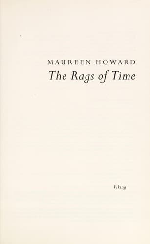 Cover of The rags of time by Maureen Howard