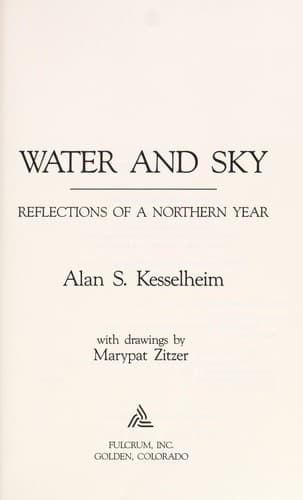 Cover of Water and sky by Alan S. Kesselheim