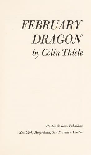 Cover of February Dragon by Colin Thiele