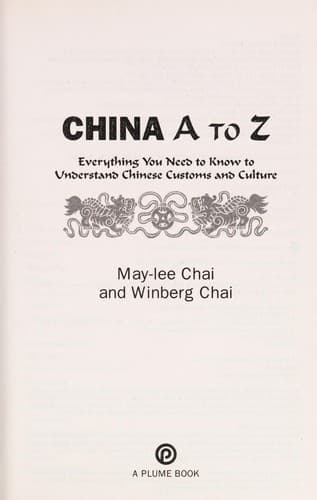 Cover of China A to Z by May-Lee Chai