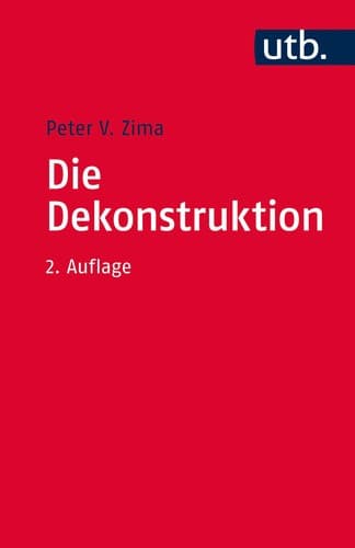 Cover of La Déconstruction by Peter V. Zima