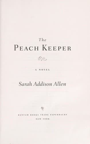 Cover of The Peach Keeper by Sarah Addison Allen