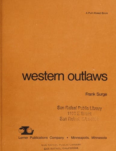 Cover of Western Outlaws by Frank Surge