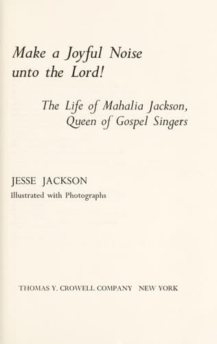 Cover of Make a joyful noise unto the Lord! by Jesse Jackson