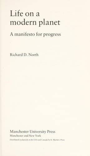Cover of Life on a modern planet by Richard North