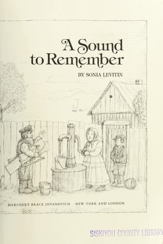 Cover of A sound to remember by Sonia Levitin