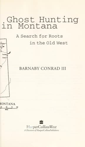 Cover of Ghost hunting in Montana by Conrad, Barnaby