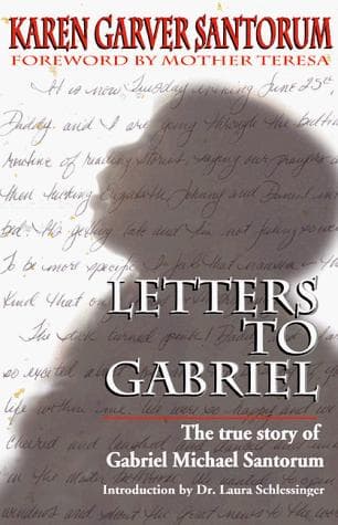 Cover of Letters to Gabriel by Karen Garver Santorum
