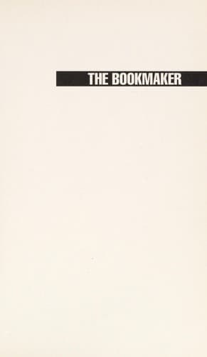 Cover of The bookmaker by Michael J. Agovino