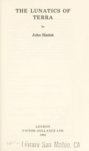 Cover of The Lunatics of Terra by John Sladek