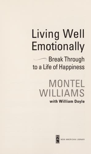 Cover of Living well emotionally by Montel Williams