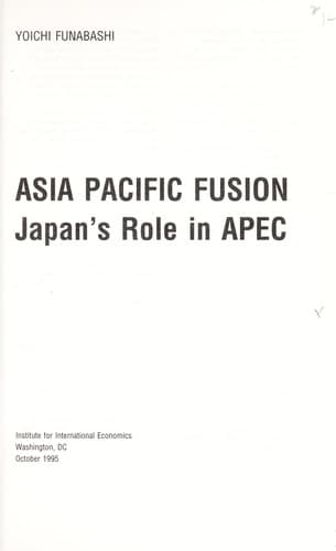 Cover of Asia Pacific fusion by Yoichi Funabashi