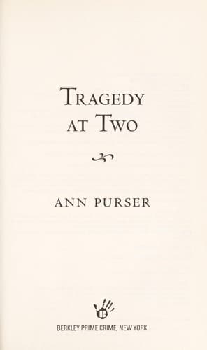 Cover of Tragedy at two by Ann Purser