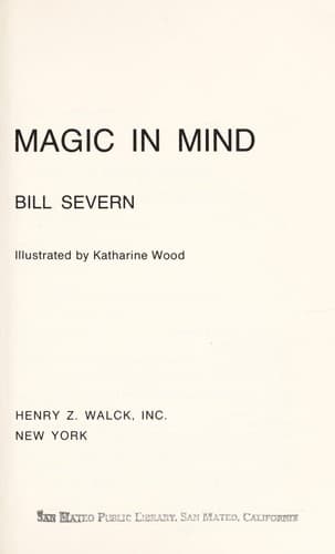 Cover of Magic in mind by Bill Severn