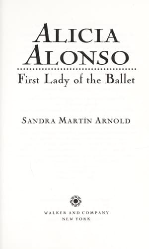 Cover of Alicia Alonso by Sandra Martín Arnold