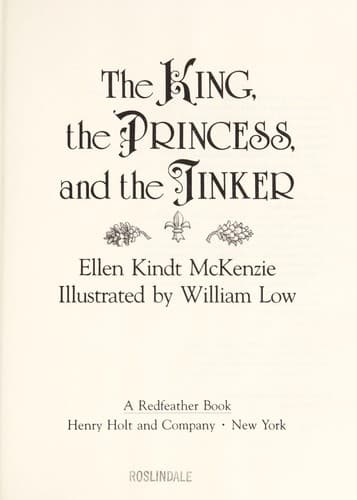 Cover of The king, the princess, and the tinker by Ellen Kindt McKenzie