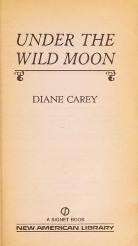 Cover of Under the Wild Moon by Diane Carey