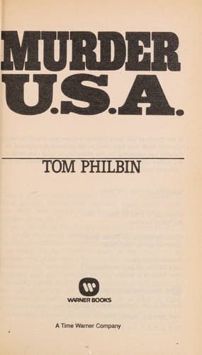 Cover of Murder U.S.A by Tom Philbin