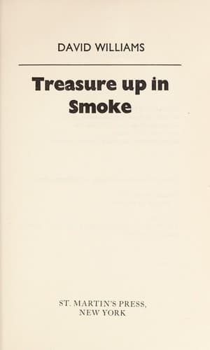 Cover of Treasure Up in Smoke by Stuart David Williams