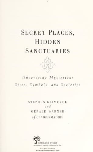 Cover of Secret places, hidden sanctuaries by Stephen Klimczuk