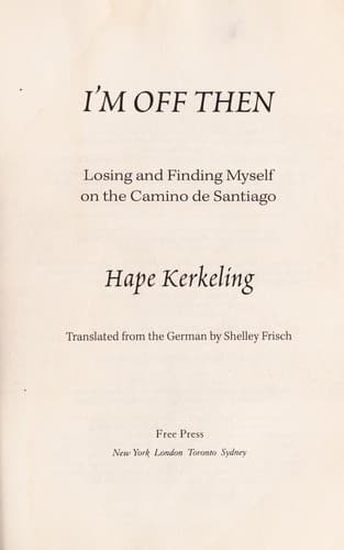 Cover of Ich bin dann mal weg by Hape Kerkeling