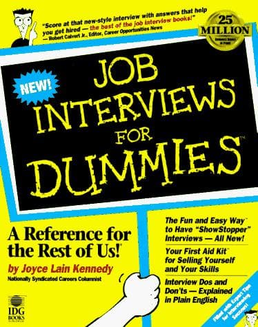 Cover of Job interviews for dummies by Joyce Lain Kennedy